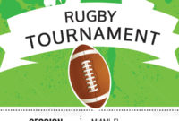 Rugby Tournament Ticket Design Template In Word Psd In Rugby Certificate Template
