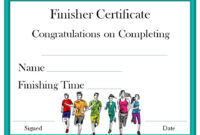 Running Certificate Template Carlynstudio Regarding Awesome Finisher Certificate Templates