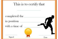 Running Certificate Templates Free Customizable In Amazing Running Certificate Templates
