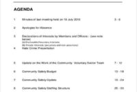 Safety Agenda Templates 10 Free Sample Example Format Inside Safety Committee Agenda Template