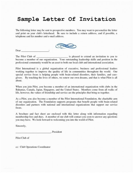 Sample Invitation Letter For Australian Business Visa Inside Australian Business Letter Template