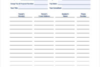 Sample Student Sign In Sheet Templates 8 Free Documents With Best Meeting Sign In Sheet Template