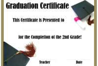 School Graduation Certificates Customize Online With Or For Awesome 5Th Grade Graduation Certificate Template