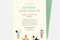School Throughout Business Open House Invitation Templates Free