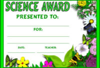 Science Award Certificates Within Awesome Science Achievement Certificate Template Ideas