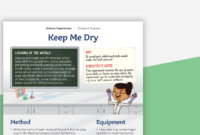Science Experiment Keep Me Dry Teaching Resource Teach With Quality Water Damage Drying Log Template