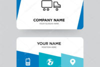Shipping Car Business Card Design Template Visiting For In Transport Business Cards Templates Free