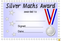 Silver Maths Award Certificate Template Download Printable Throughout Free Math Achievement Certificate Printable