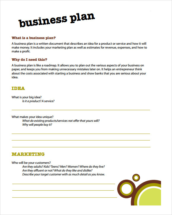 Simple Business Plan Template 9 Documents In Pdf Word Psd With Free Small Business Proposal Template