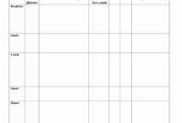 Slimming World Food Diary Spreadsheet Printable Spreadshee With Amazing Diabetes Food Log Template