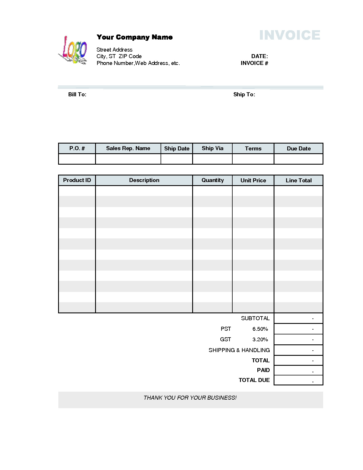 Small Business Invoice Software Reviews Invoice Template Regarding Business Invoice Template Uk