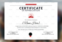 Soccer Appreciation Certificate Design Template In Psd Word Inside Football Certificate Template