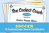 Soccer Certificates Soccer Awards Templates Child Throughout Free Player Of The Day Certificate Template Free