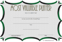 Soccer Mvp Certificate Template 7 Player Awards Free With Best Soccer Award Certificate Template