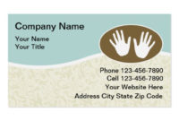 Spa Salon Business Card Templates Page16 Bizcardstudio For Massage Therapy Business Card Templates