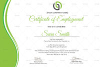Specialized Employment Certificate Design Template In Psd Within Certificate Of Employment Templates Free 9 Designs