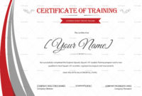 Squash Training Certificate Design Template In Psd Word Pertaining To Amazing Template For Training Certificate