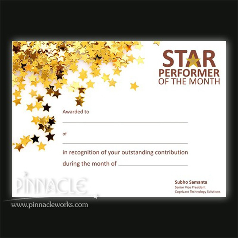 Star Performer Certificate Pertaining To Best Star Reader Certificate Templates