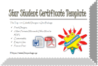 Star Student Certificate Template Top 10 Super Class Ideas In Best Star Student Certificate Templates