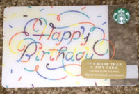 Starbucks Us Gift Card Holiday 2014 &amp;quot;Confetti Happy Intended For Printable Happy Birthday Gift Certificate