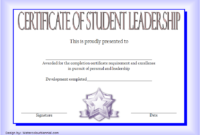 Student Leadership Certificate Template 10 Designs Free For Amazing Best Coach Certificate Template Free 9 Designs