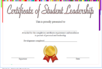 Student Leadership Certificate Template 10 Designs Free For Best Coach Certificate Template Free 9 Designs