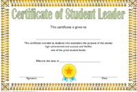 Student Leadership Certificate Template 10 Designs Free With Best Coach Certificate Template Free 9 Designs