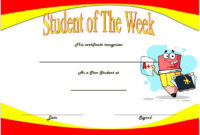 Student Of The Week Certificate Top 10 Super Star Designs Pertaining To Awesome Star Student Certificate Template