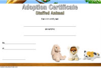 Stuffed Animal Adoption Certificate Template 7 Ideas Free With Awesome Unicorn Adoption Certificate Templates