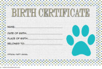Stuffed Animal Birth Certificate Template 7 Funny Designs Inside Awesome Stuffed Animal Adoption Certificate Template Free