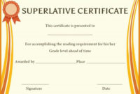 Superlative Certificate Template 10 Certificate Designs Throughout Free Superlative Certificate Template