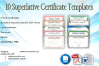 Superlative Certificate Templates Free 10 Great Designs For Job Well Done Certificate Template 8 Funny Concepts