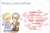 Sweet Love Wedding Gift Certificate Template Regarding Free Free Wedding Gift Certificate Template Word 7 Ideas