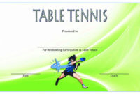 Table Tennis Certificate Templates Editable 10 Best Designs Throughout Printable Tennis Achievement Certificate Templates