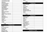 Tax Spreadsheet For Small Business For Small Business Tax Within Small Business Expense Sheet Templates