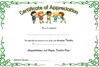Teacher Appreciation Certificate Free Printable 10 Designs Inside Quality Best Teacher Certificate Templates Free