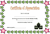 Teacher Appreciation Certificate Free Printable 10 Designs Intended For Best Teacher Certificate Templates