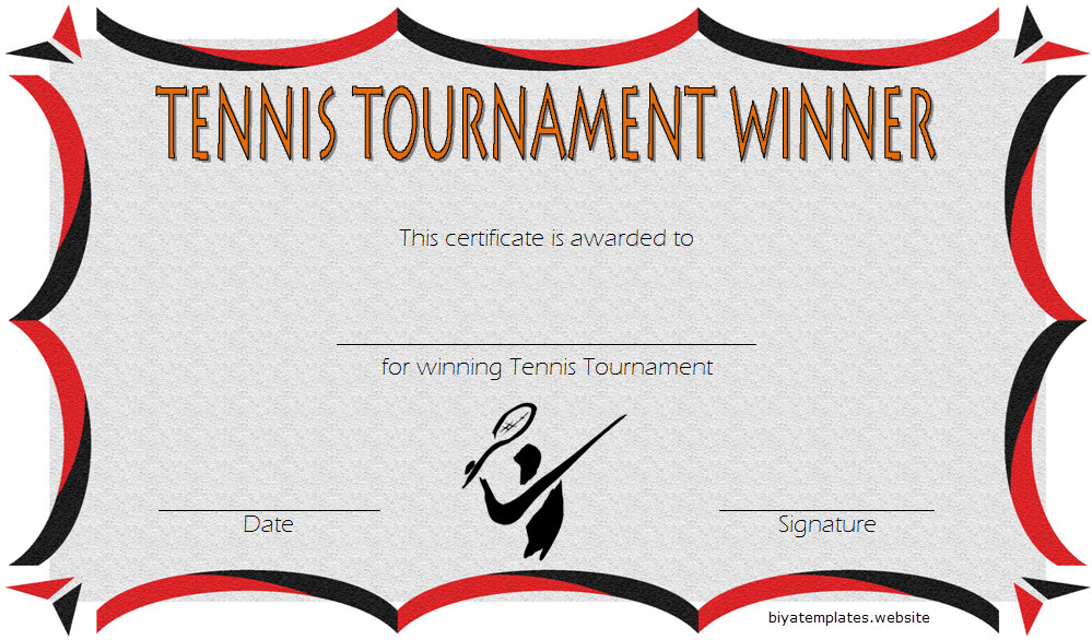 Tennis Tournament Certificate Templates 8 Sporty Designs Throughout Volleyball Tournament Certificate 8 Epic Template Ideas