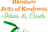 The Best Random Acts Of Kindness Printable Cards Free For Printable Certificate For Take Your Child To Work Day