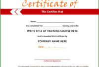 Training Certificate Template 21 Free Word Pdf Psd Inside Free Training Certificate Template Word Format