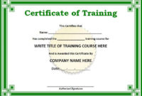 Training Certificate Template Word Free Download Learn The Pertaining To Amazing Certificate Templates For Word Free Downloads