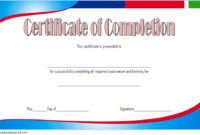 Training Completion Certificate Template 10 Fresh Ideas Throughout Best Training Completion Certificate Template