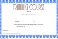 Training Course Certificate Templates 10 Best Choices Intended For Printable Training Completion Certificate Template 10 Ideas