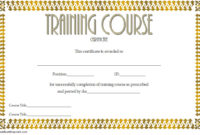 Training Course Certificate Templates 10 Best Choices With Free Training Certificate Template Word Format