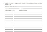 Training Log Templates 10 Free Printable Word Excel Pertaining To Employee Performance Log Template