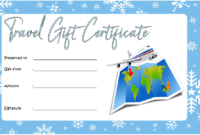Travel Certificates 10 Template Designs 2019 Free Pertaining To Quality Free 10 Fitness Gift Certificate Template Ideas