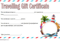 Travel Gift Certificate Editable 10 Modern Designs Inside Quality Free 10 Fitness Gift Certificate Template Ideas