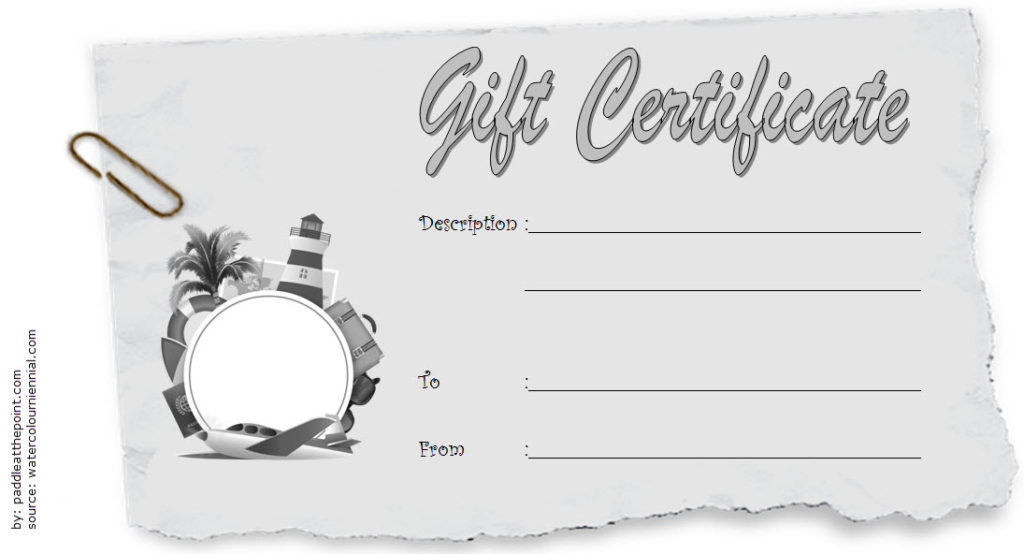 Travel Gift Certificate Editable 10 Modern Designs Throughout Fishing Gift Certificate Editable Templates