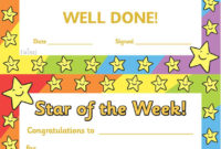 Twinkl Resources Star Of The Week Thousands Of With Within Quality Teacher Of The Month Certificate Template
