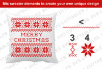 Ugly Christmas Sweater Fontsvg Cuttables With Free Ugly Christmas Sweater Certificate Template